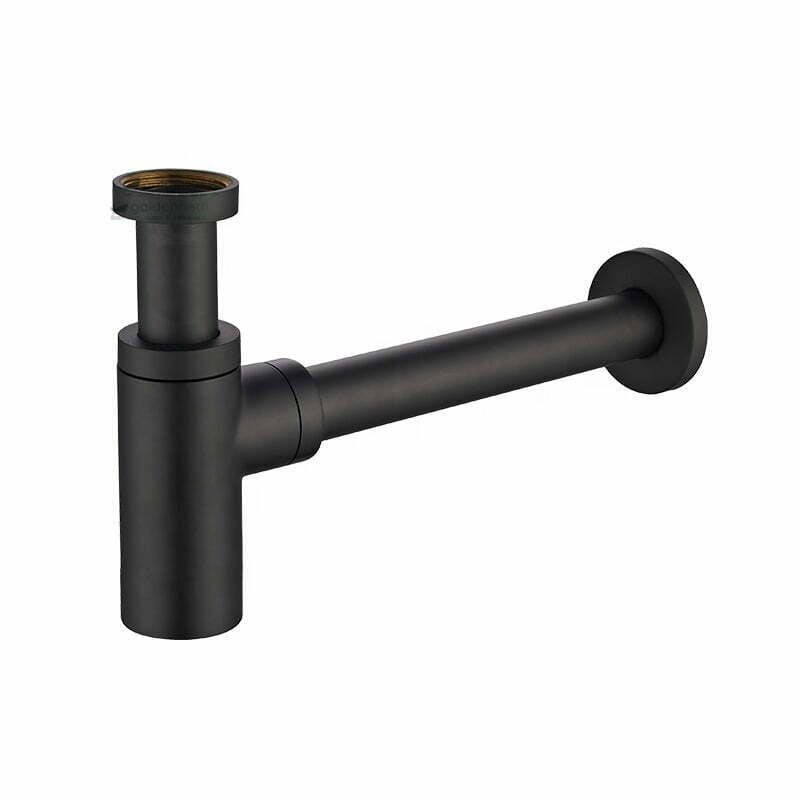 Σιφώνι Στρογγυλό Black Matt